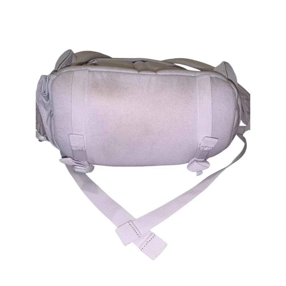 Brevite The Jumper Camera Backpack Unisex Light Gray Laptop Pockets Techwear